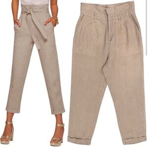 Reformation Taupe Ankle-Length Pants